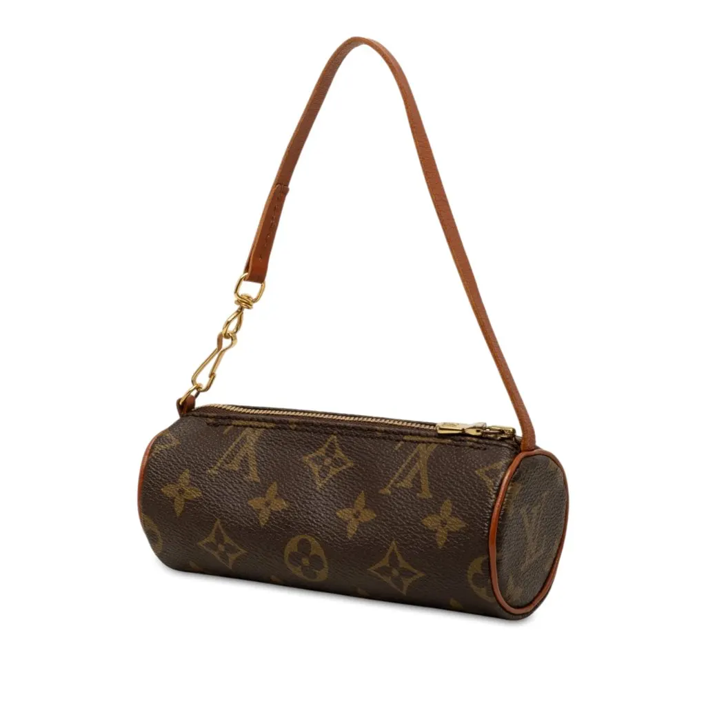 Louis Vuitton Monogram Papillon Pochette Brown Canvas Very good - Back View