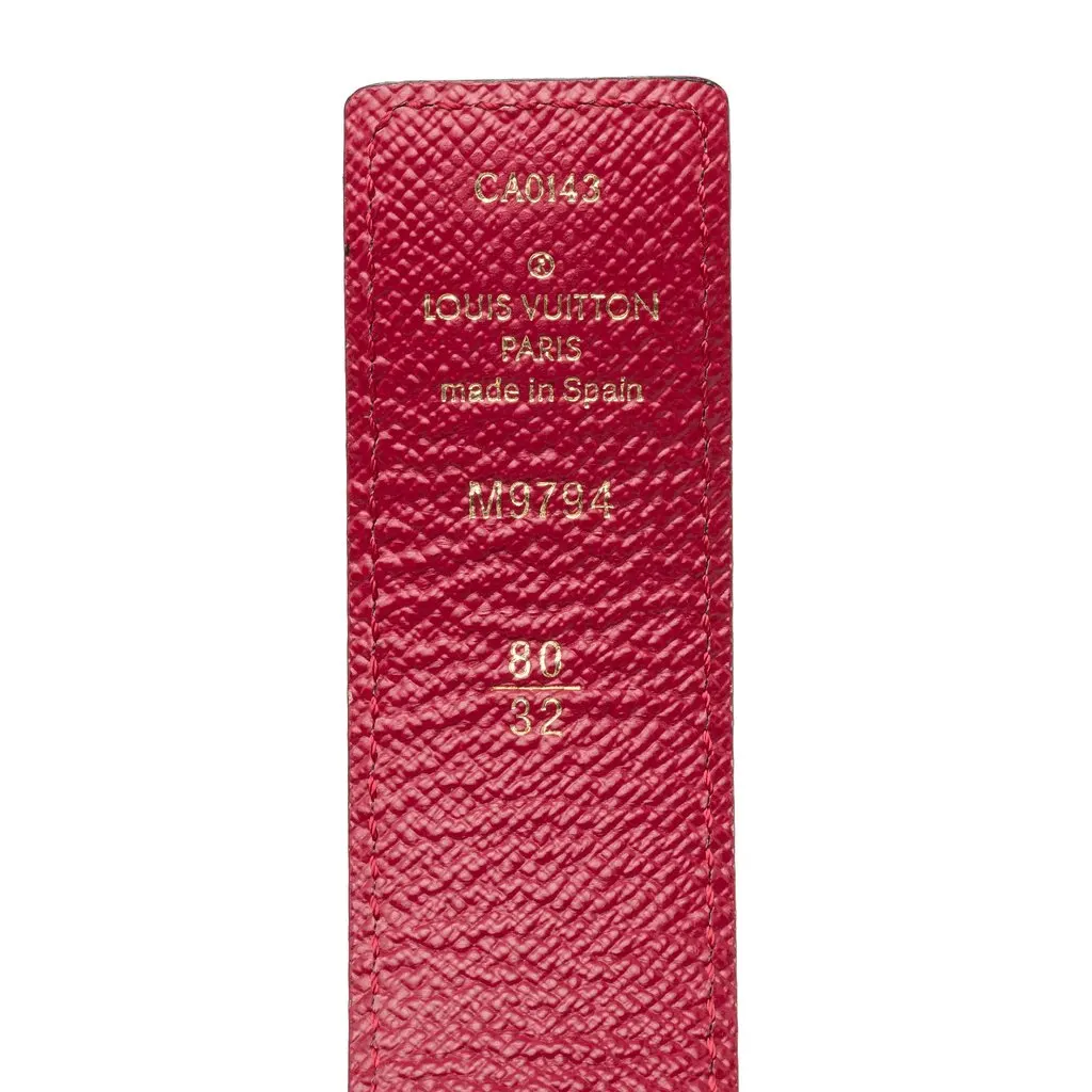 Louis Vuitton Monogram Rainbow LV Initiales Reversible Belt Brown Very good - Model View