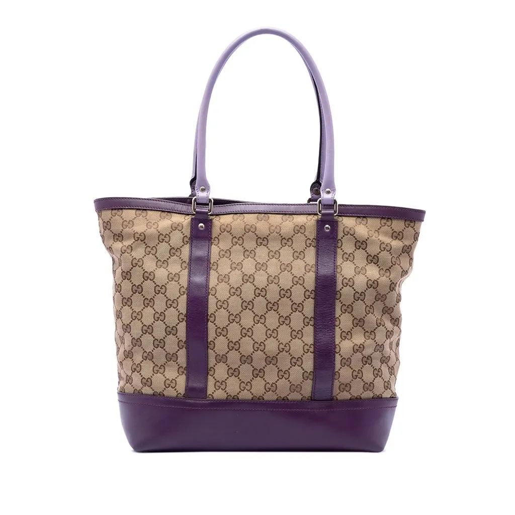 Gucci GG Canvas Tote Beige Canvas Very good - Front View