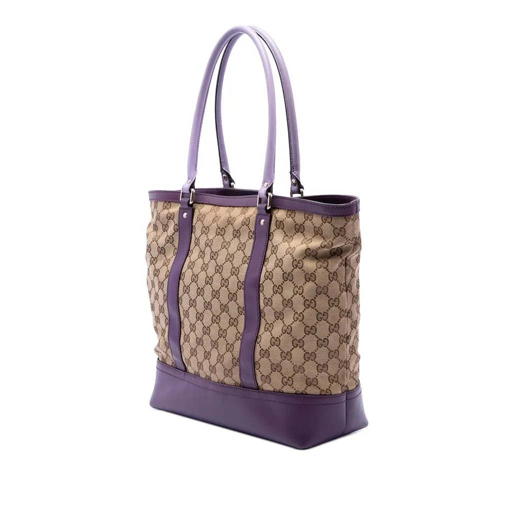 Gucci GG Canvas Tote Beige Canvas Very good - Back View