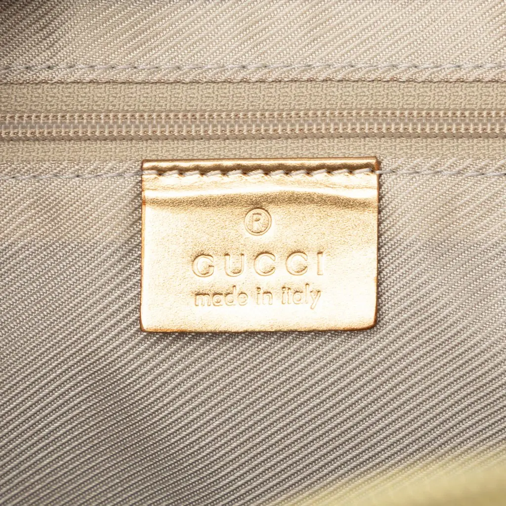 Gucci GG Canvas Handbag Gold Good - Box View