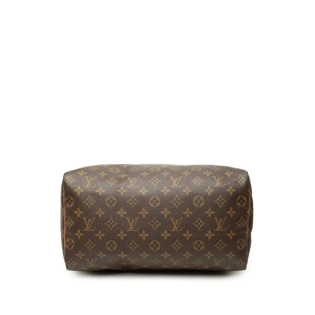 Louis Vuitton Monogram Speedy 35 Brown Canvas Good - Inside View
