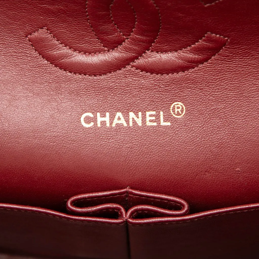 Chanel Medium Classic Lambskin Double Flap Black Leather Very good - Box View
