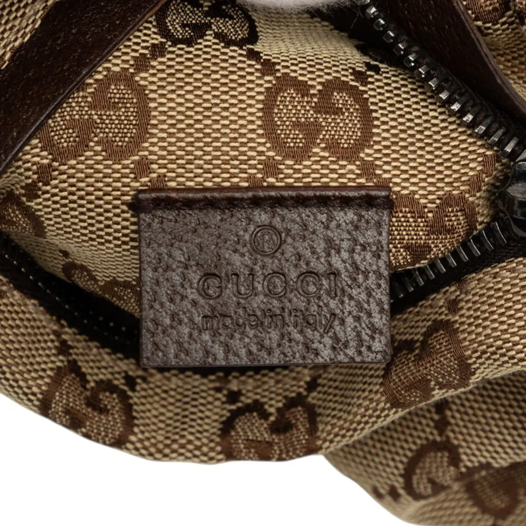 Gucci GG Canvas Double Pocket Belt Bag Beige Very good - Box View