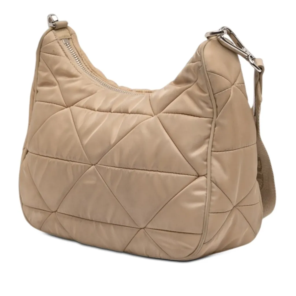 Prada Quilted Re Nylon Padded Re Edition 2005 Crossbody Beige Very good - Back View