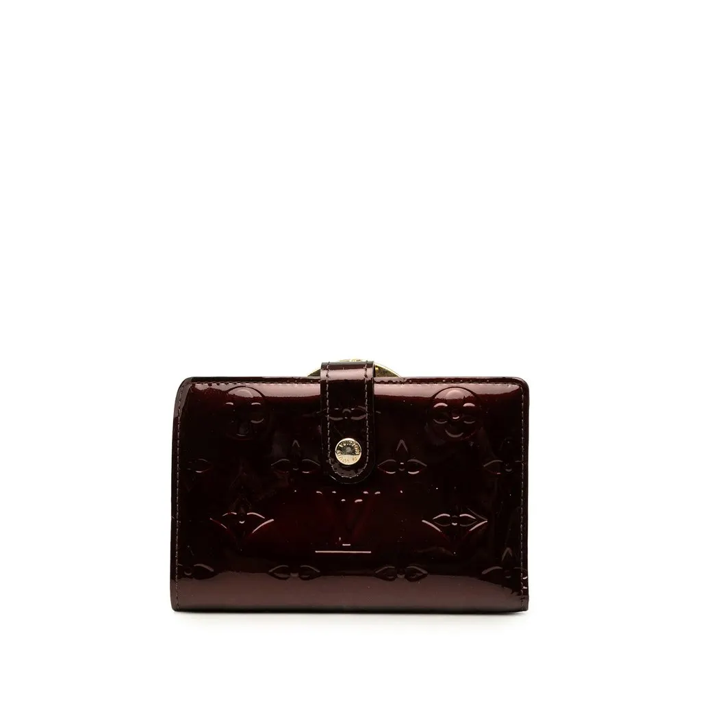 Louis Vuitton Vernis French Purse Red Leather Very good - Front View