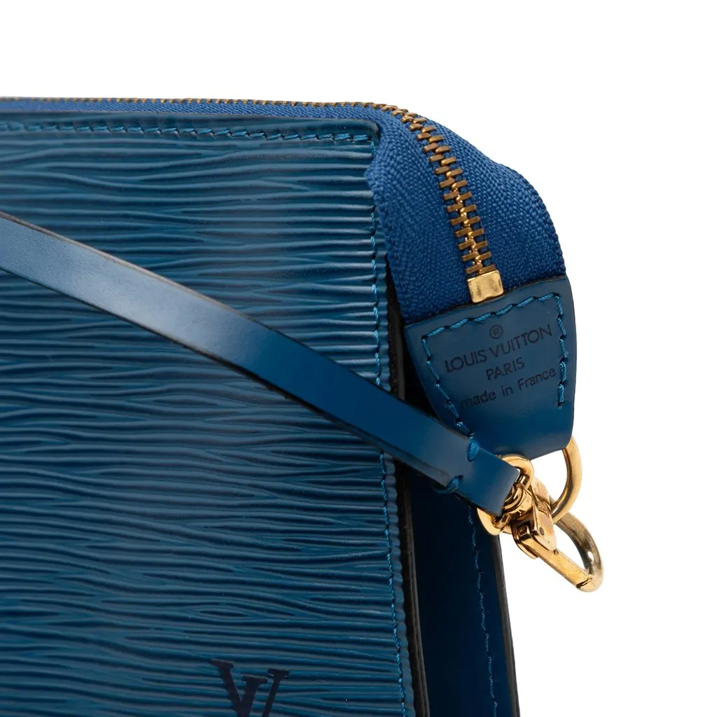 Louis Vuitton Epi Pochette Accessoires Blue Leather Very good - Box View