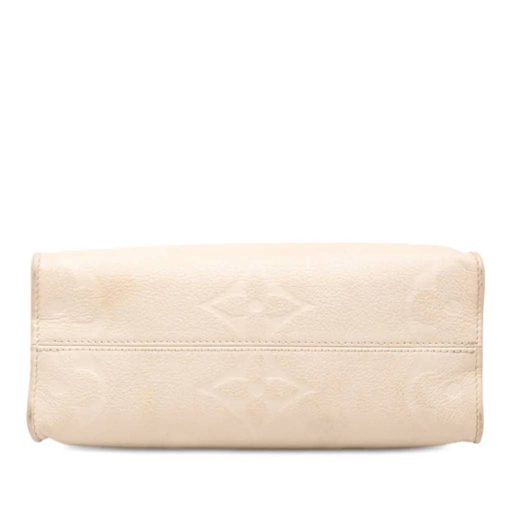 Louis Vuitton Monogram Empreinte Giant OnTheGo PM Beige Leather Very good - Inside View
