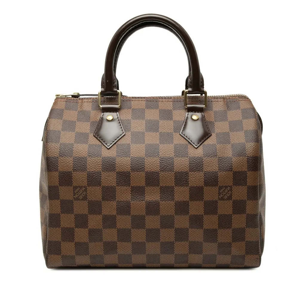 Louis Vuitton Damier Ebene Speedy 25 Brown Very good - Front View