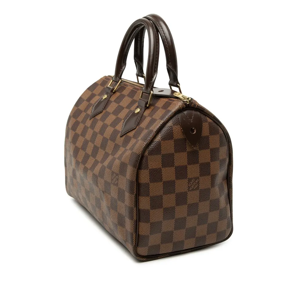 Louis Vuitton Damier Ebene Speedy 25 Brown Very good - Back View