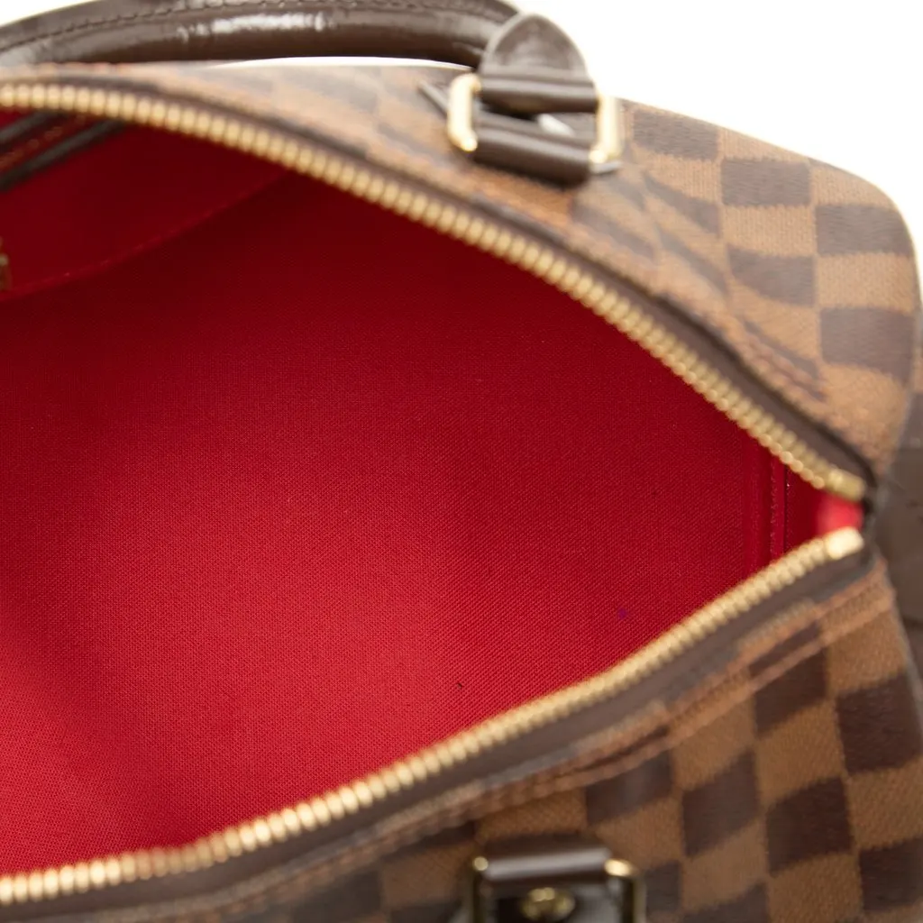 Louis Vuitton Damier Ebene Speedy 25 Brown Very good - Model View
