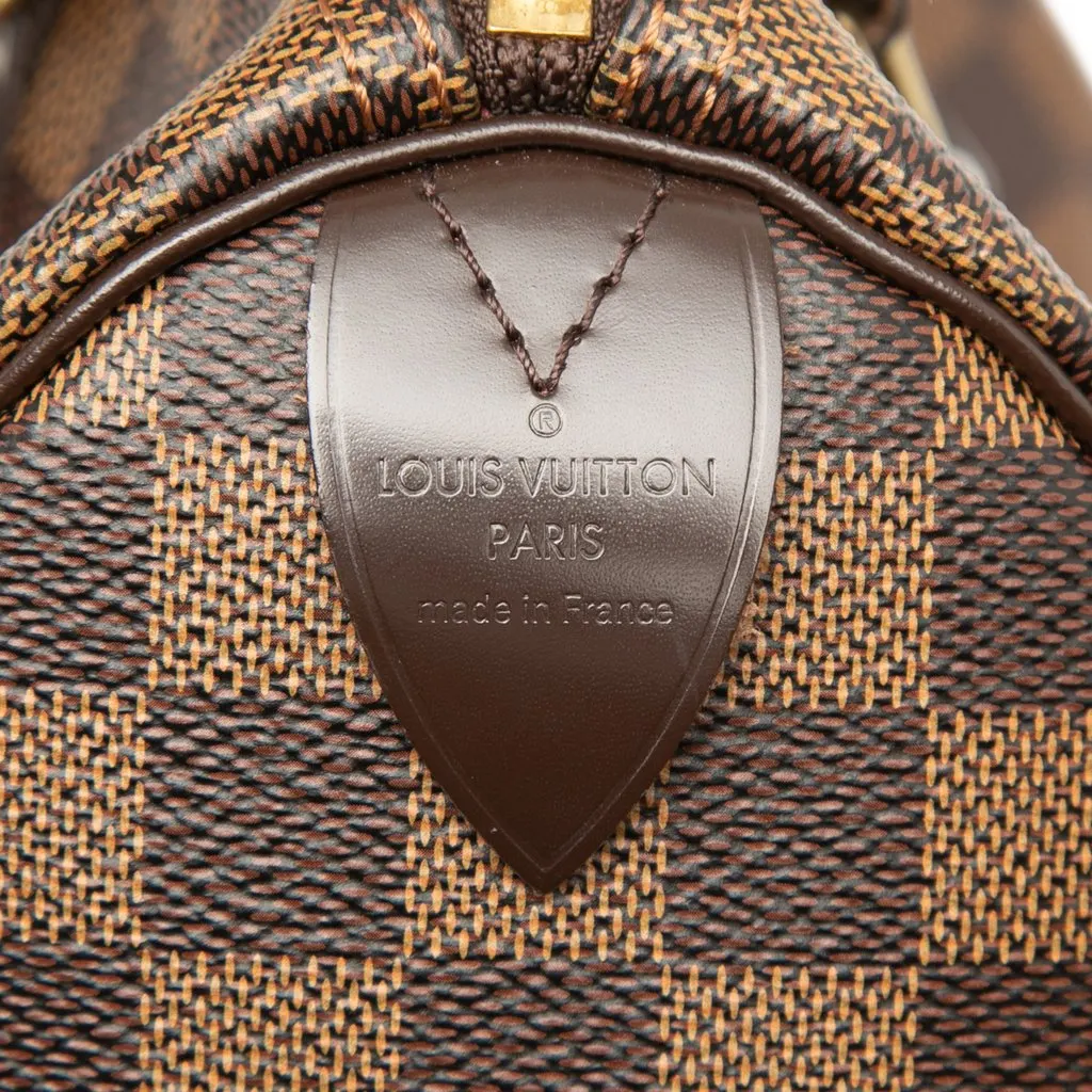 Louis Vuitton Damier Ebene Speedy 25 Brown Very good - Box View