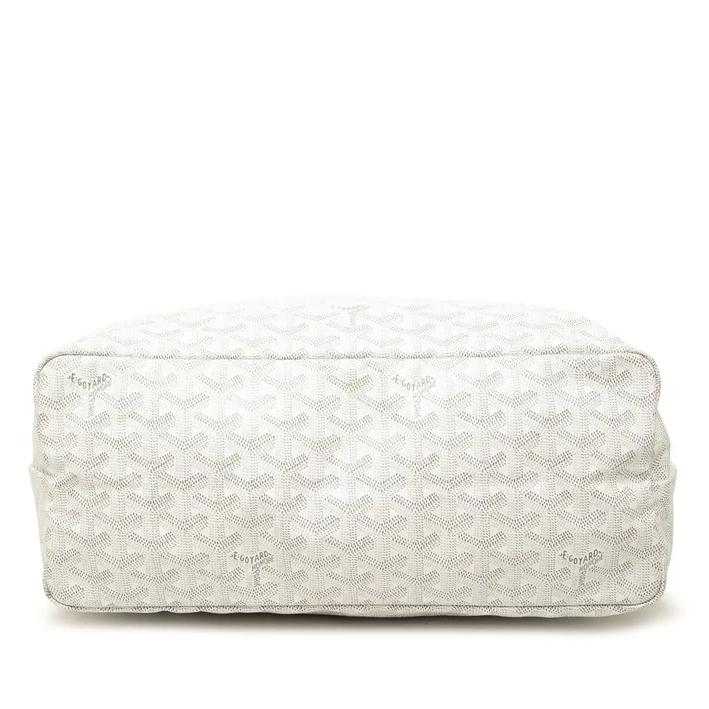 Goyard Goyardine Saint Louis PM White Canvas Very good - Inside View