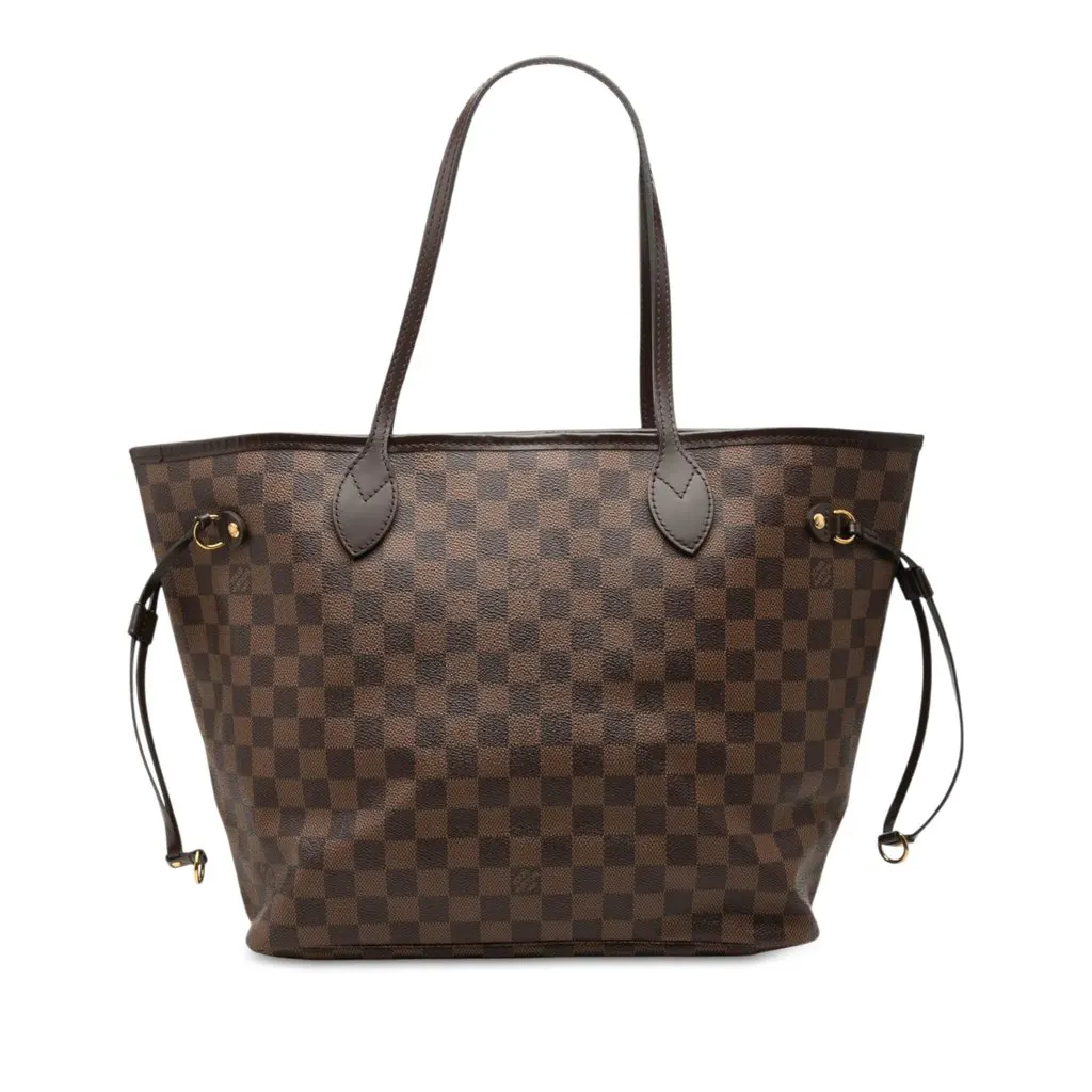Louis Vuitton Damier Ebene Neverfull MM Brown Very good - Front View