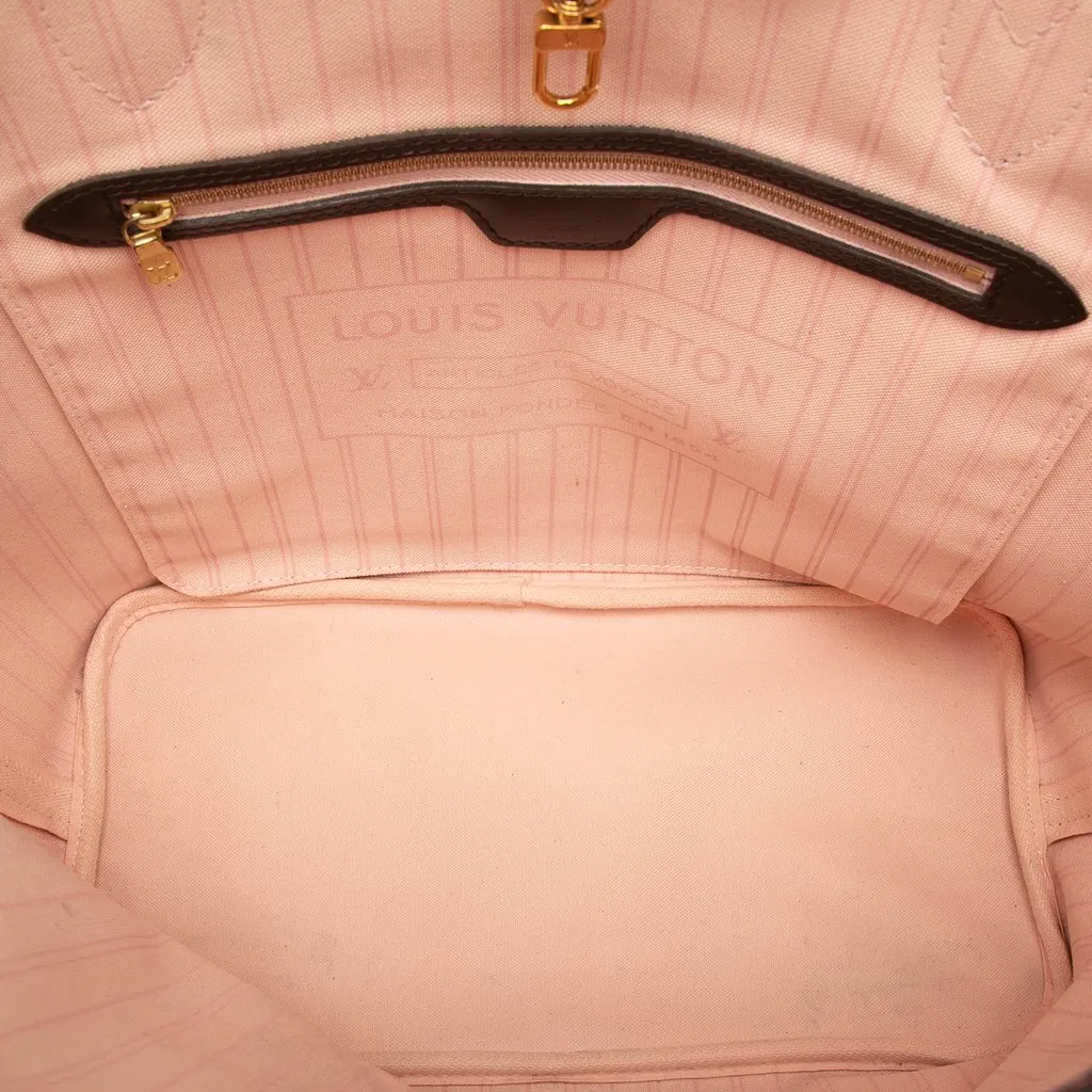 Louis Vuitton Damier Ebene Neverfull MM Brown Very good - Model View