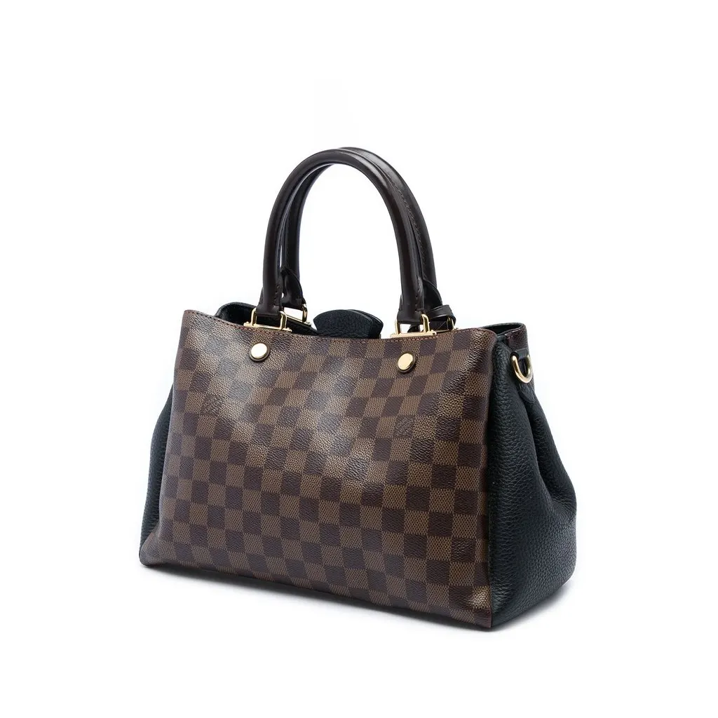 Louis Vuitton Damier Ebene Brittany Black Canvas Good - Back View