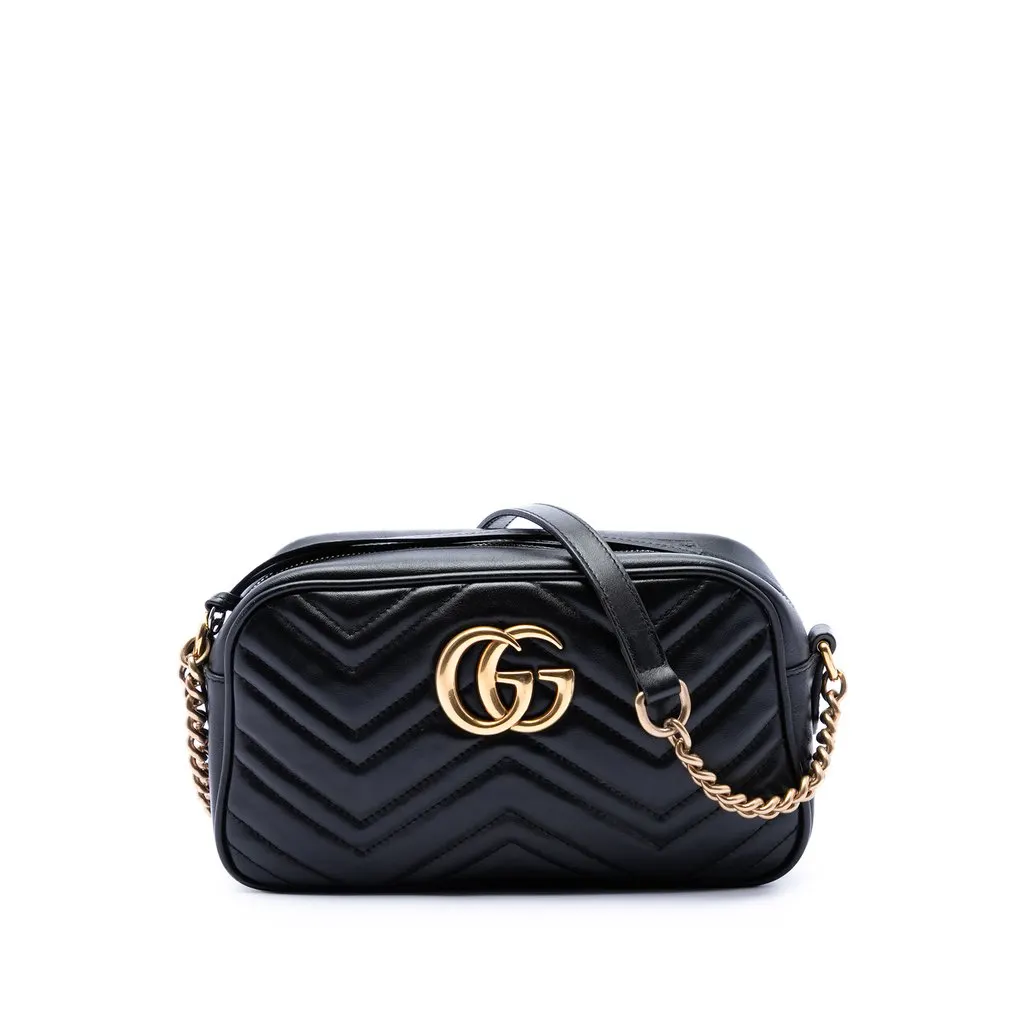 Gucci Small GG Marmont Matelasse Calfskin Crossbody