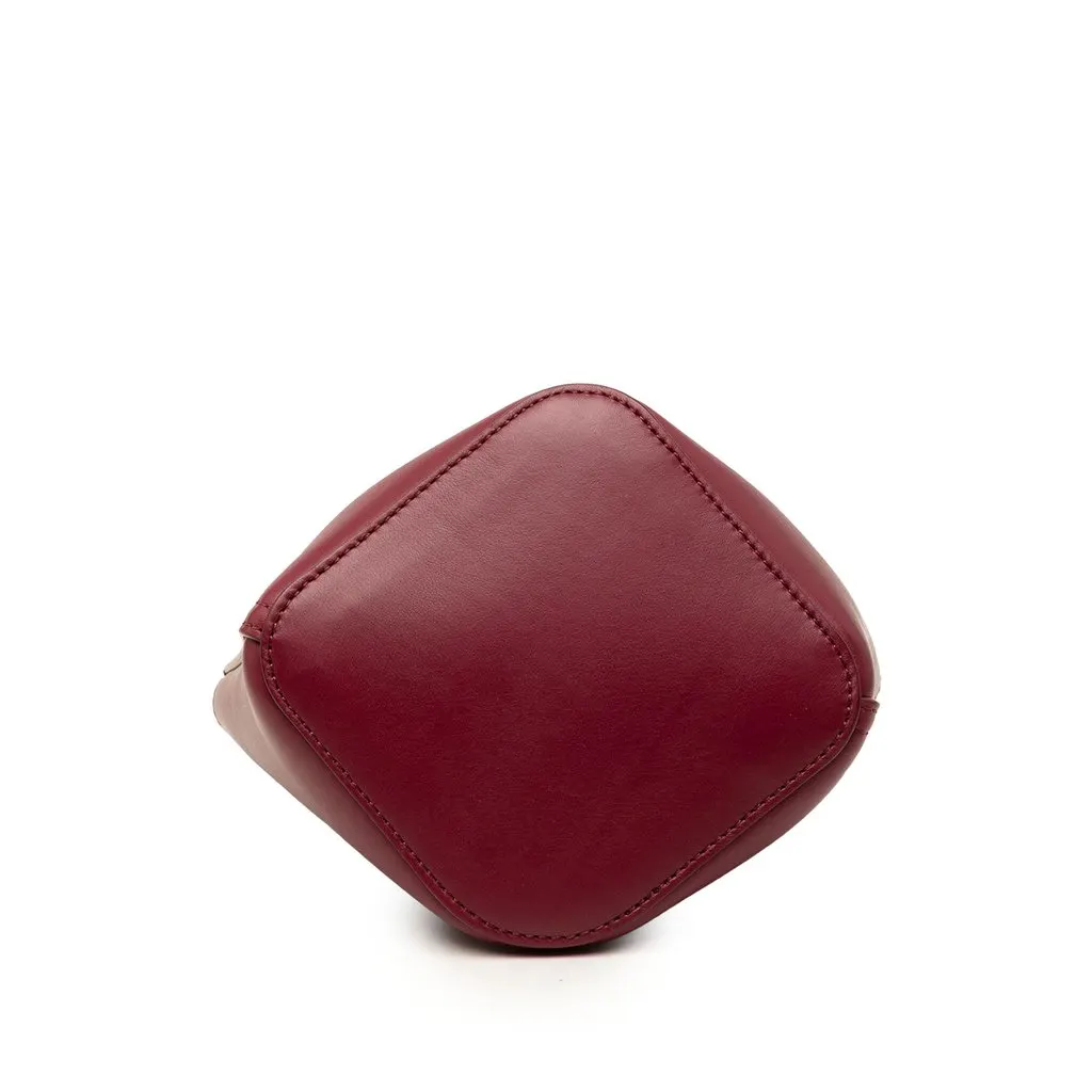 LOEWE Mini Calfskin Pebble Bucket Bag Red Leather Very good - Inside View