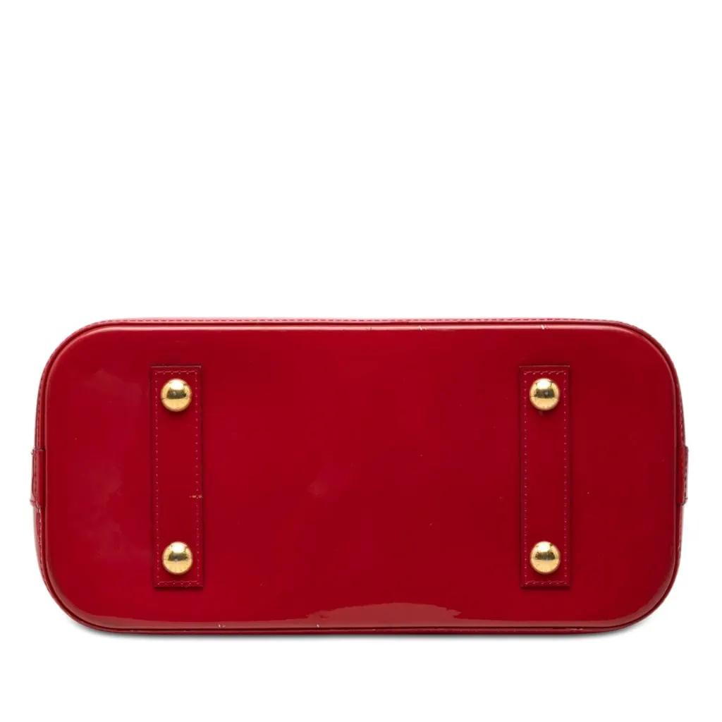 Louis Vuitton Monogram Vernis Alma PM Red Leather Very good - Inside View