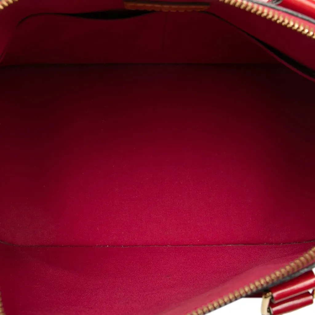 Louis Vuitton Monogram Vernis Alma PM Red Leather Very good - Model View