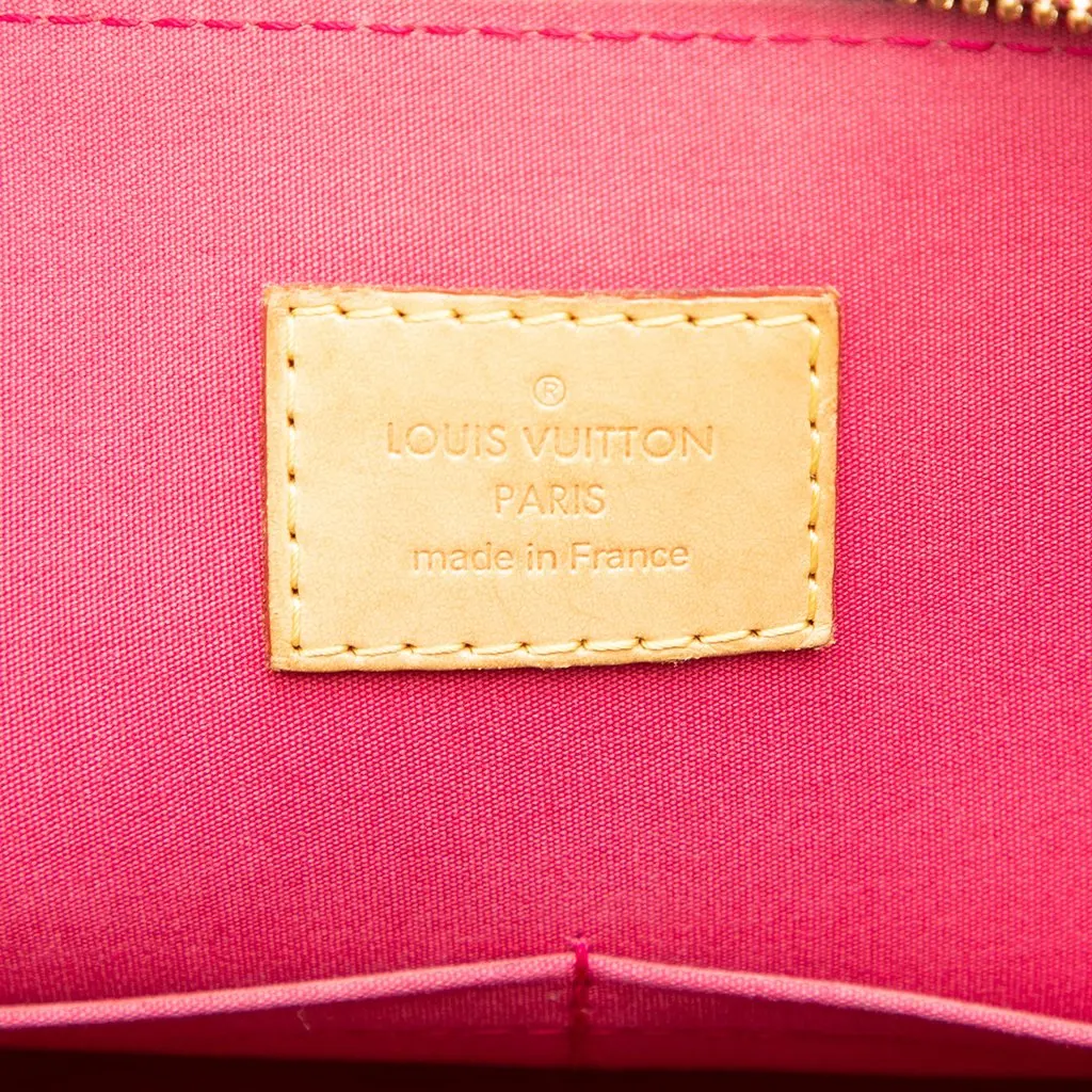 Louis Vuitton Monogram Vernis Alma PM Red Leather Very good - Box View