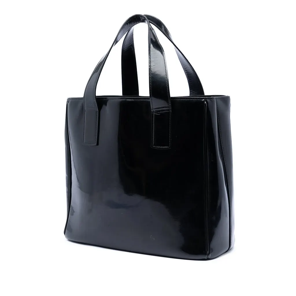 Prada Spazzolato Leather Tote Black Leather Very good - Back View