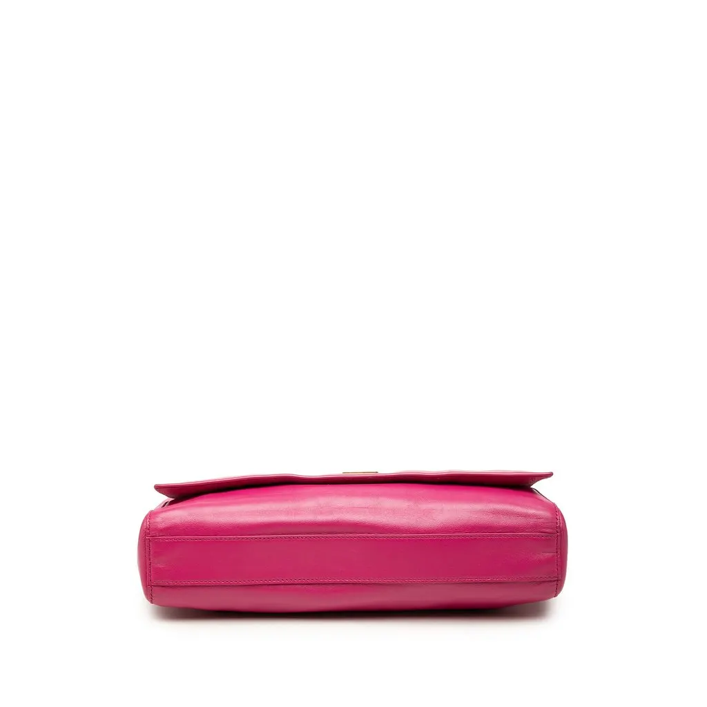 Saint Laurent Medium Smooth Calfskin and Suede Reversible Kate Crossbody Pink Leather Very good - Inside View