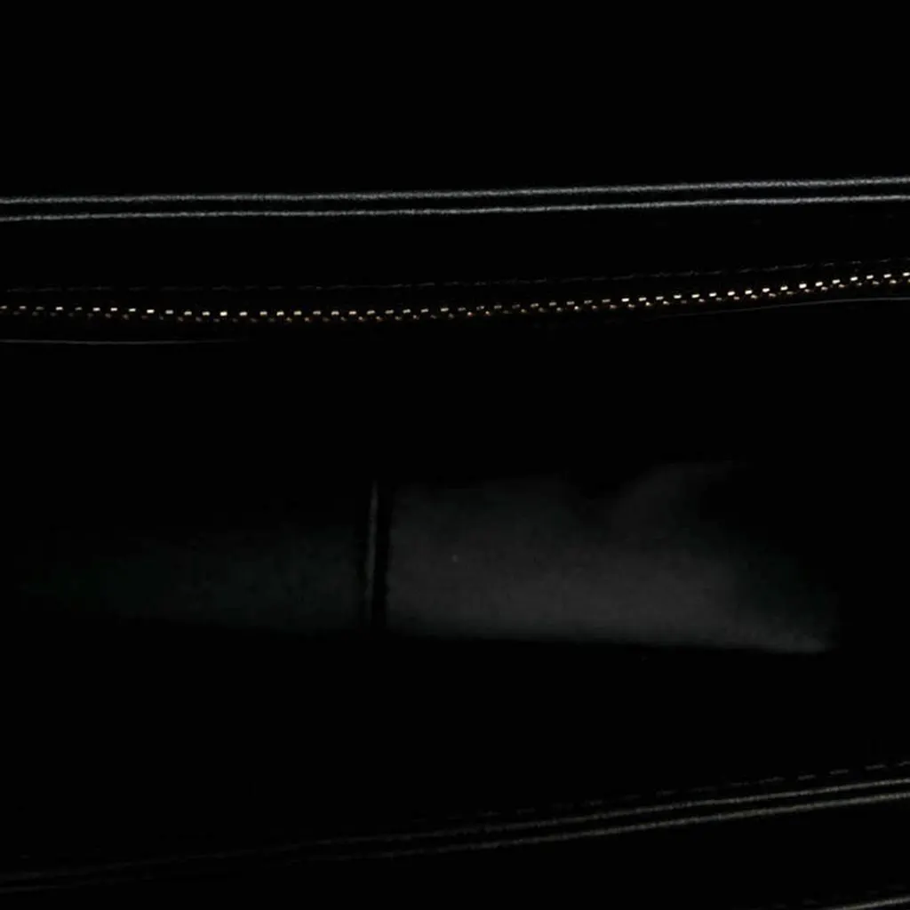 Celine Teen Shiny Calfskin Triomphe Crossbody Black Leather Very good - Model View