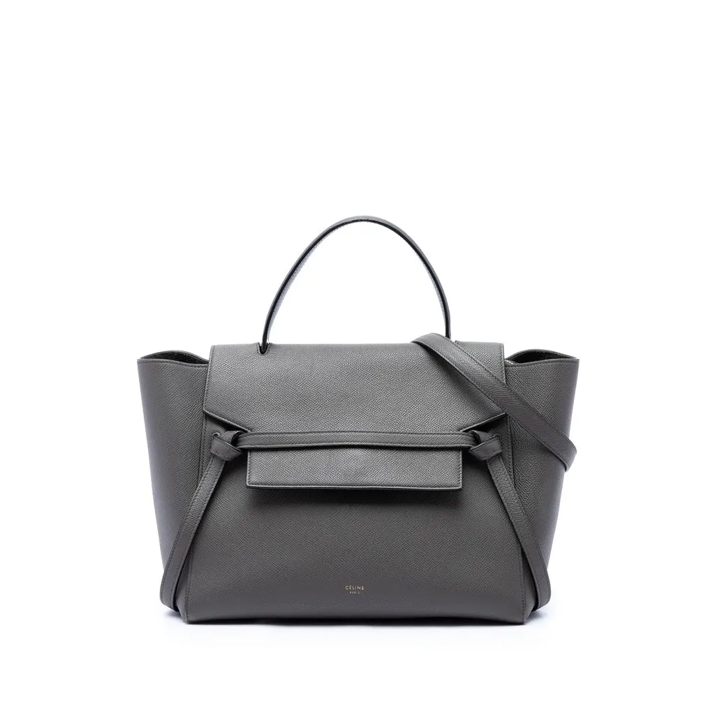 Celine Mini Grained Calfskin Belt Bag MultiColor Leather Very good - Front View