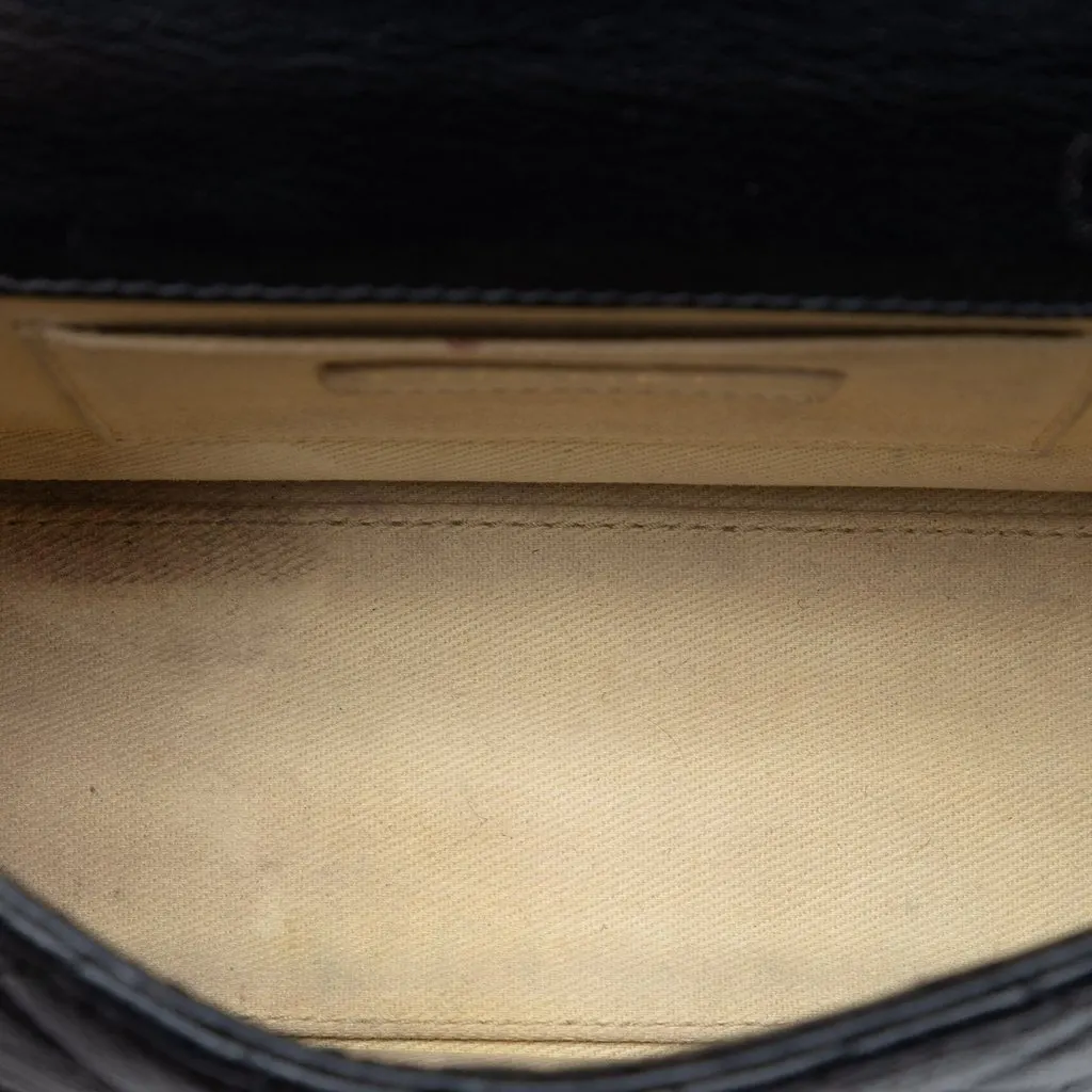 Chanel Mini Quilted Goatskin Reissue 2.55 Rita Flap Black Leather Good - Model View