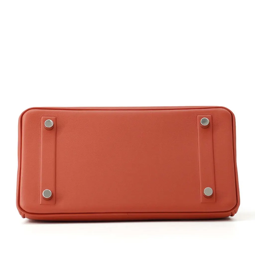 Hermès Swift Birkin Shadow Retourne 25 Orange Leather Very good - Inside View