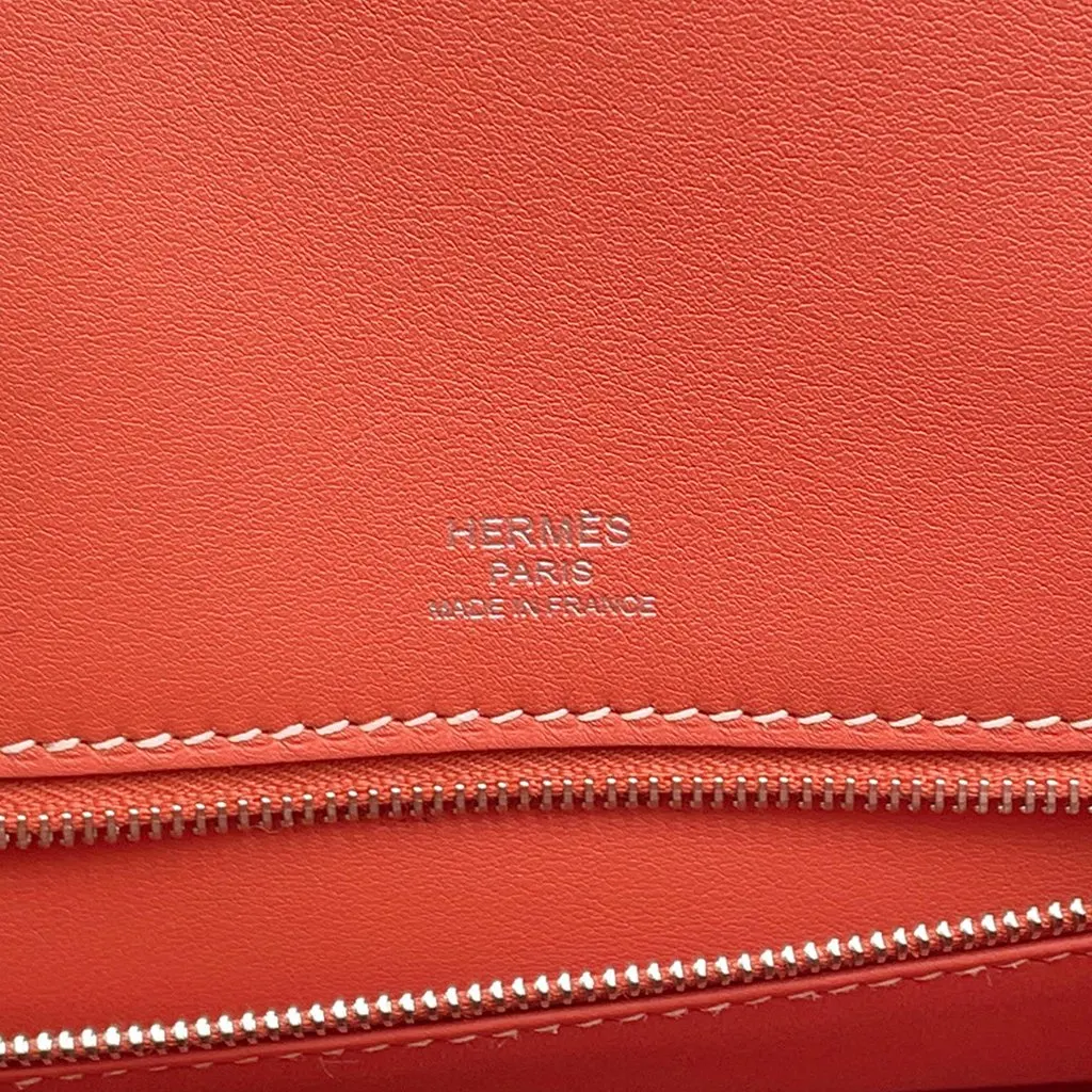 Hermès Swift Birkin Shadow Retourne 25 Orange Leather Very good - Box View