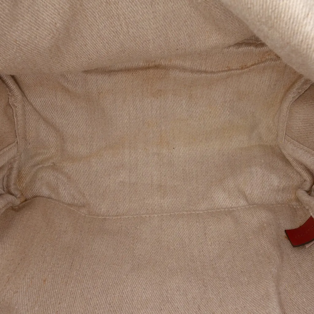 Chloé Canvas Woody Backpack Beige Very good - Model View