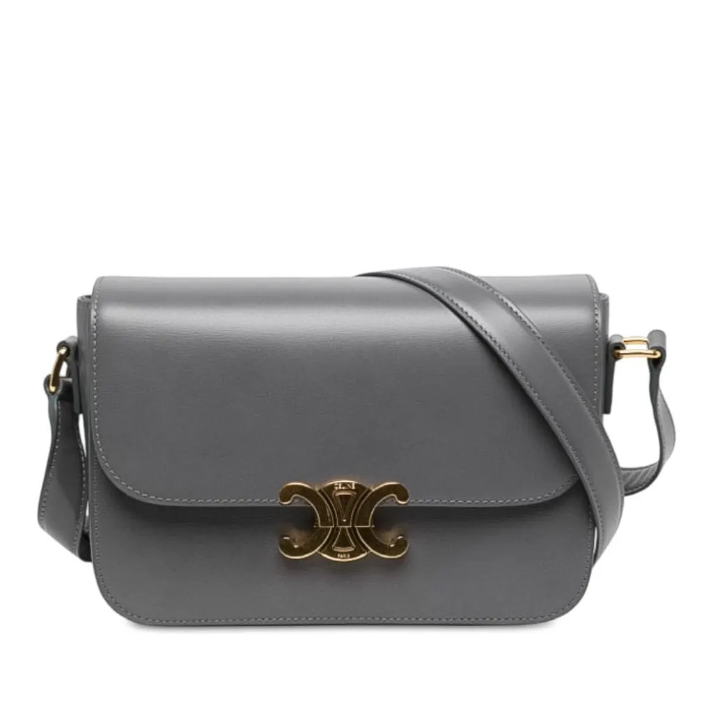 Celine Classique Shiny Calfskin Triomphe Crossbody