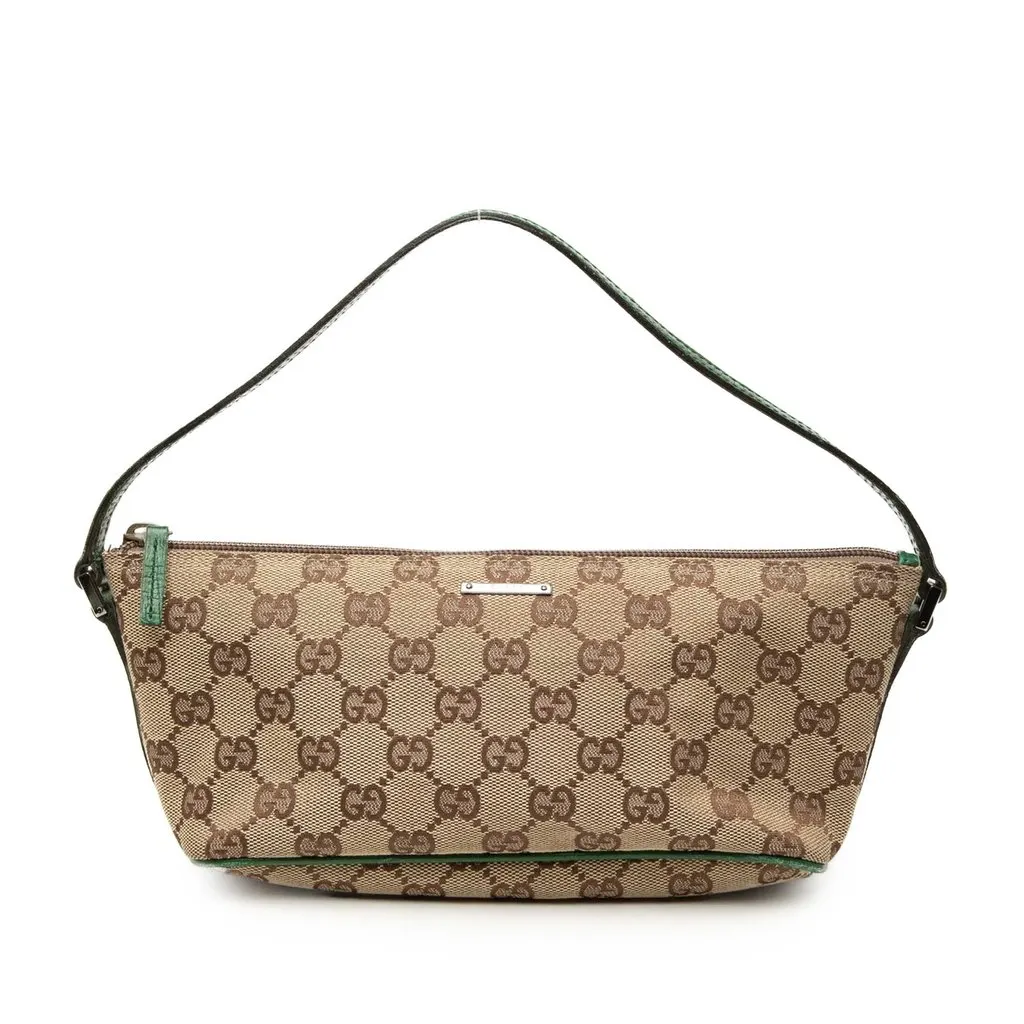 Gucci GG Canvas Boat Beige Canvas Good - Front View