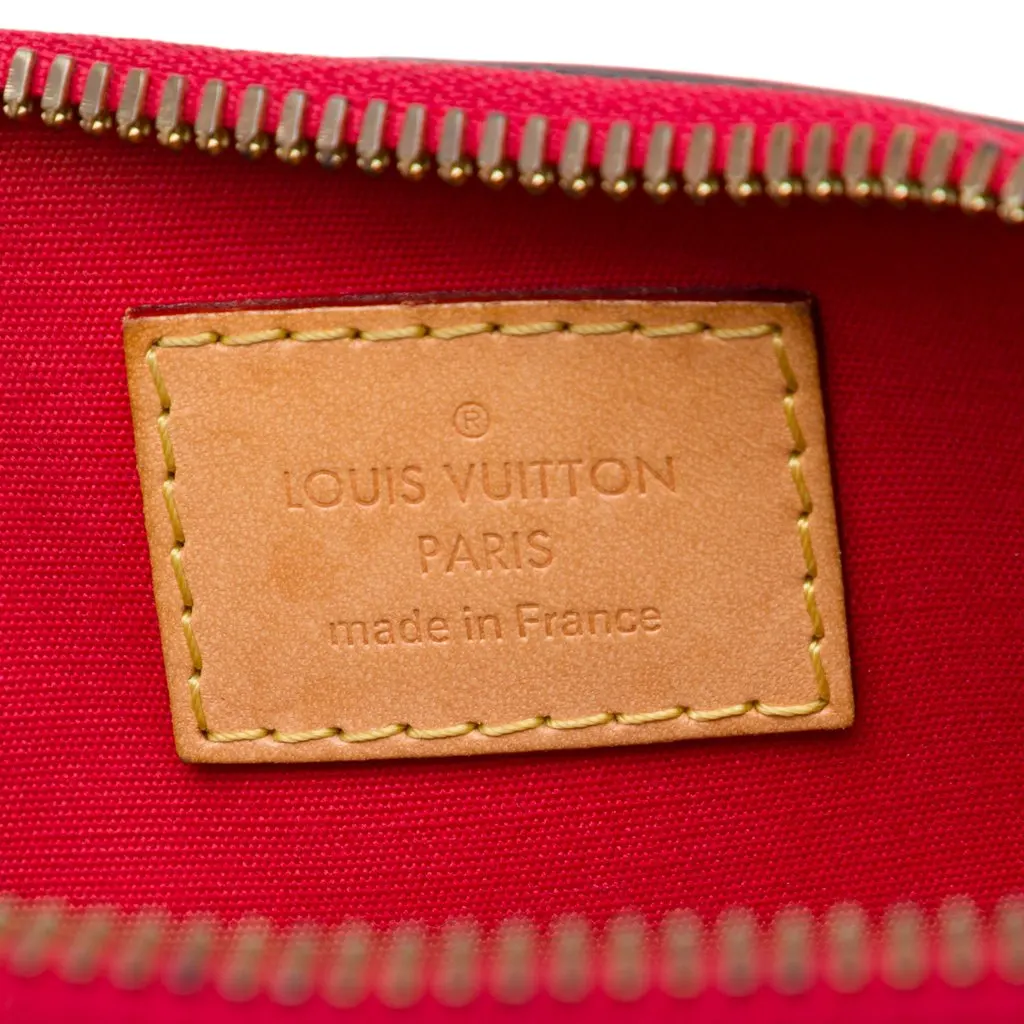 Louis Vuitton Monogram Vernis Alma BB Red Leather Very good - Box View