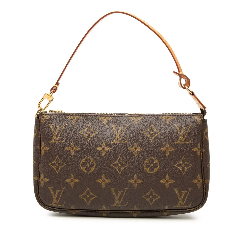 Louis Vuitton Monogram Pochette Accessoires Brown Very good - Front View