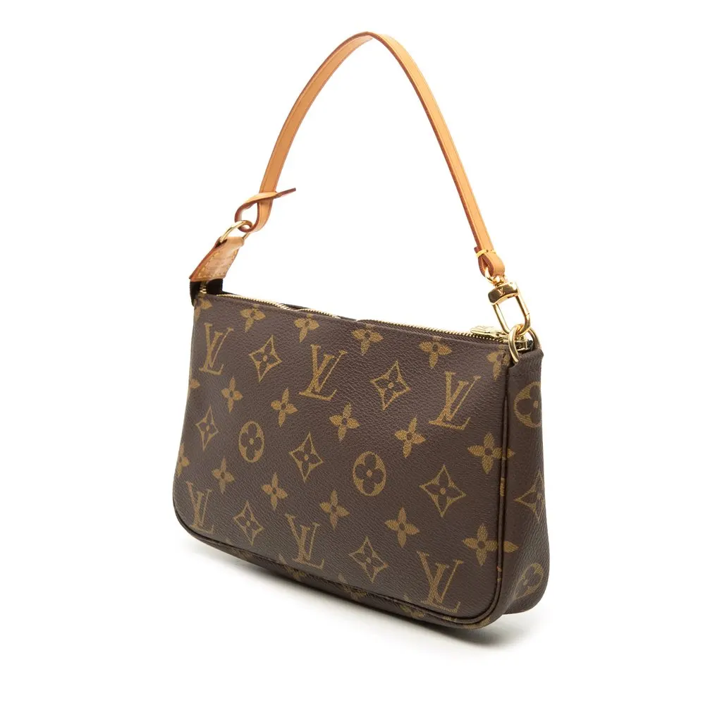Louis Vuitton Monogram Pochette Accessoires Brown Very good - Back View