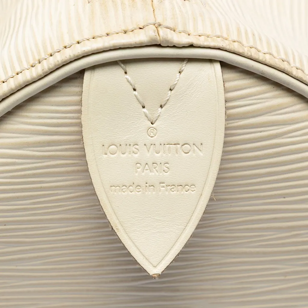 Louis Vuitton Epi Speedy 35 White Leather Very good - Box View