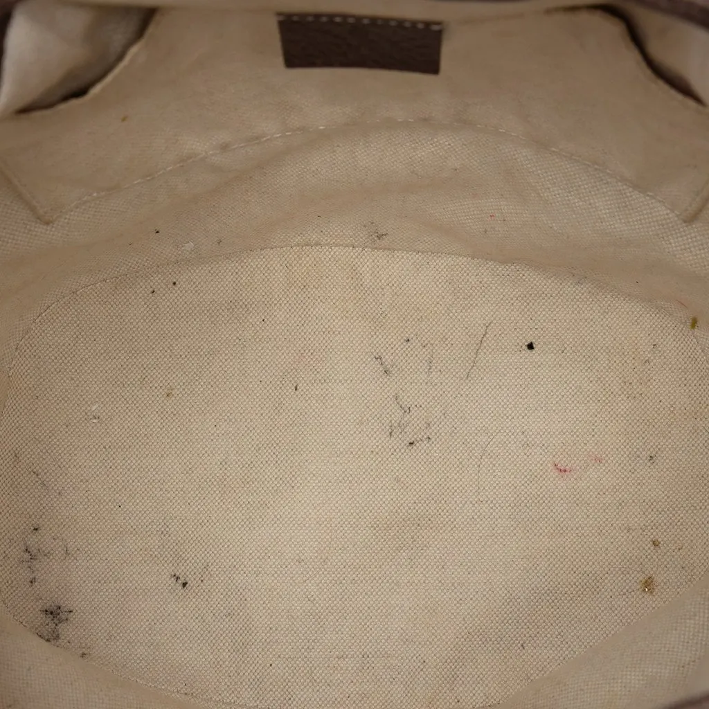 Gucci GG Supreme Neo Vintage Drawstring Bucket Bag Beige Very good - Model View