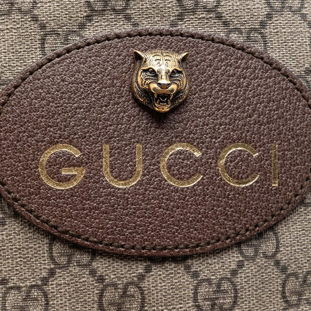 Gucci GG Supreme Neo Vintage Drawstring Bucket Bag Beige Very good - Box View