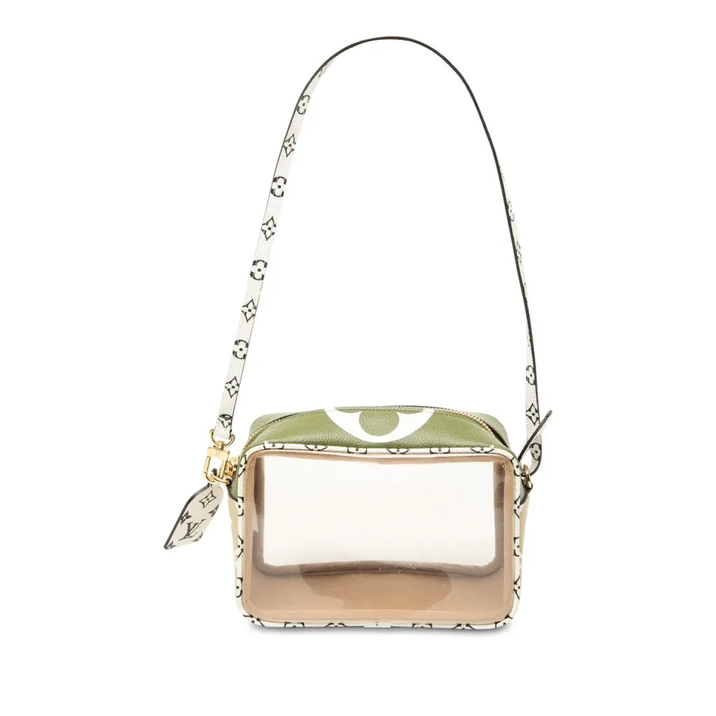 Louis Vuitton Monogram Giant Jungle Beach Pouch Green Canvas Good - Front View
