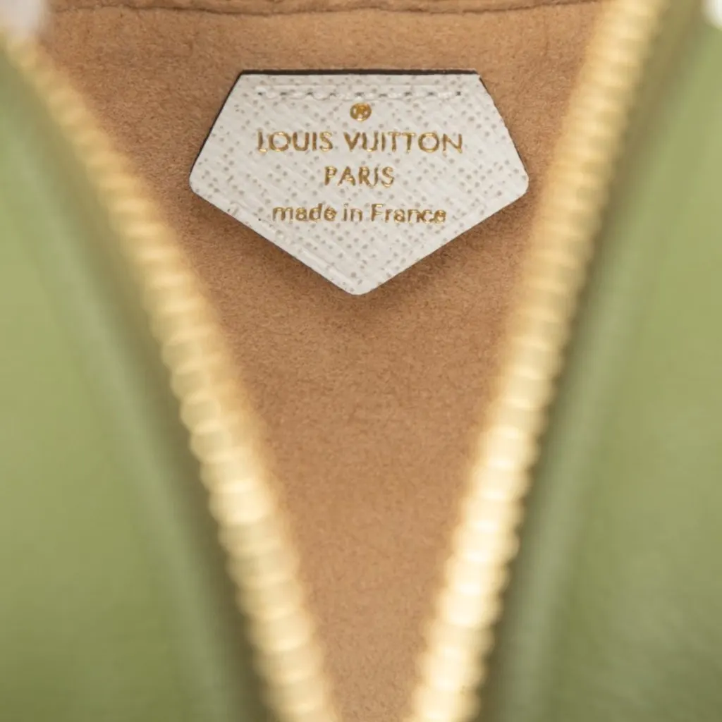 Louis Vuitton Monogram Giant Jungle Beach Pouch Green Canvas Good - Box View