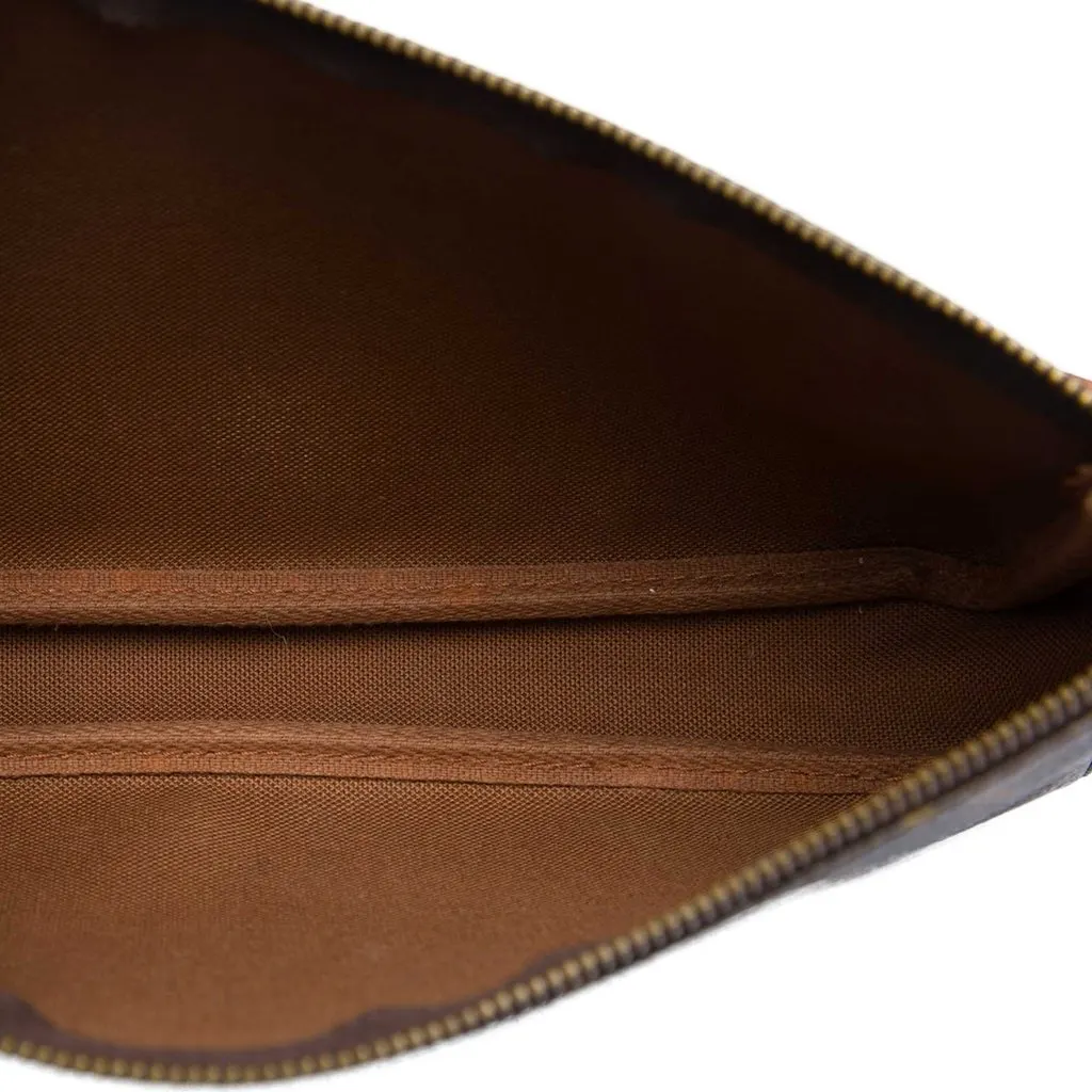 Louis Vuitton Monogram Pochette Accessoires Brown Canvas Good - Model View
