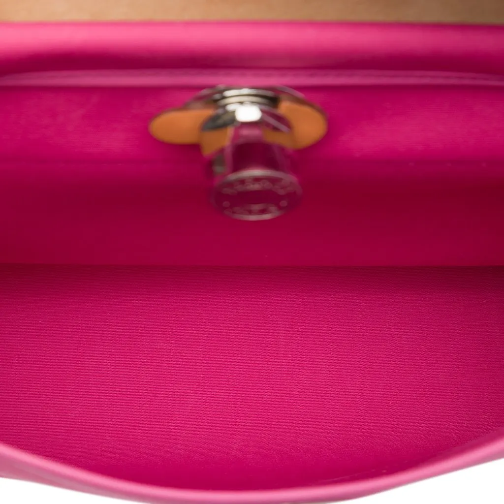 Hermès Toile Herbag Zip 31 Pink Very good - Model View