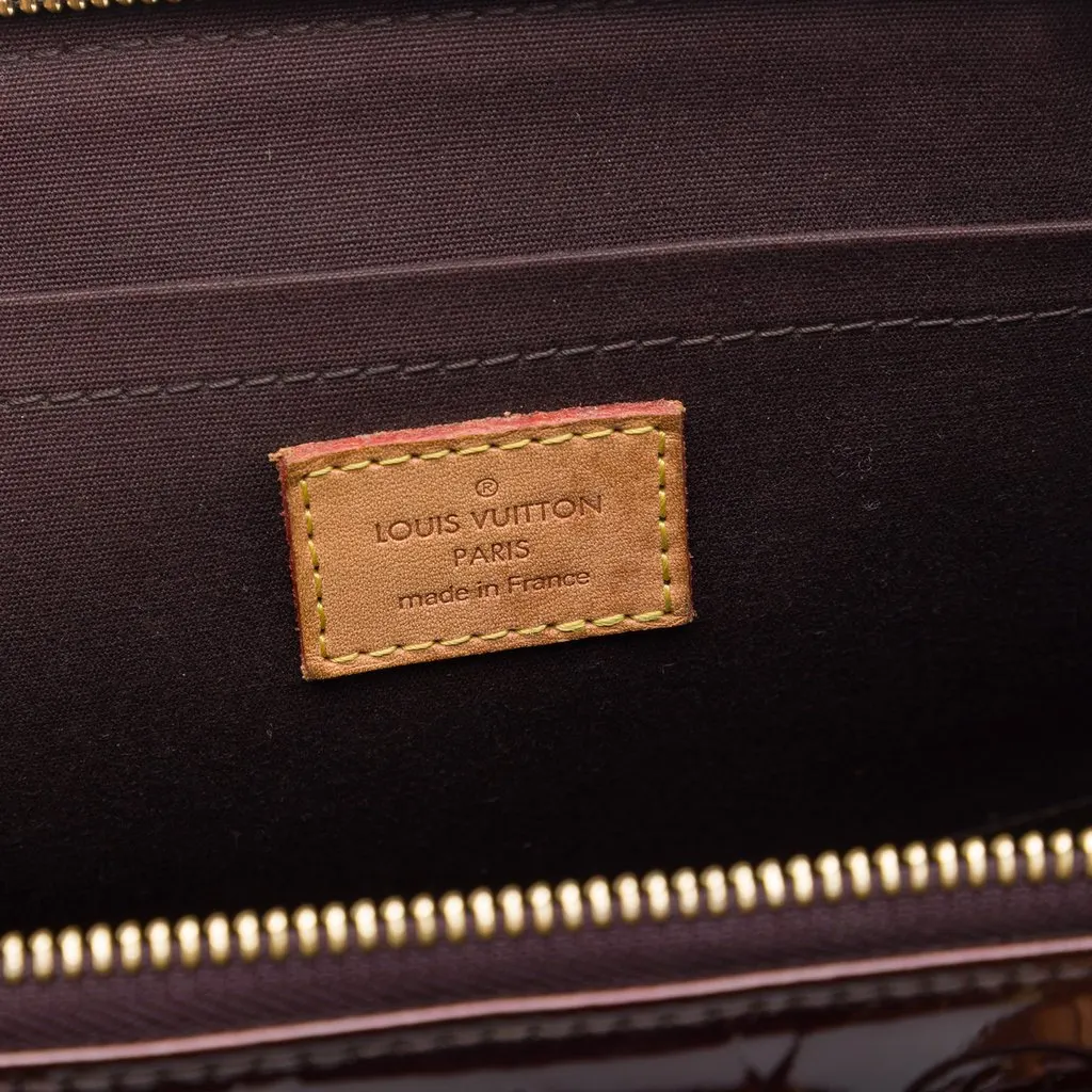Louis Vuitton Monogram Vernis Rosewood Avenue Red Leather Very good - Box View