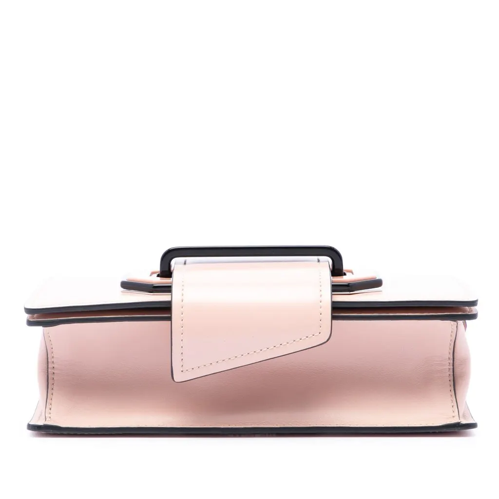 Prada City Calf Plex Ribbon Crossbody Pink Leather Very good - Inside View