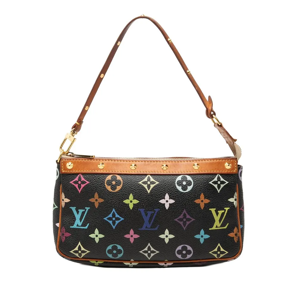 Louis Vuitton Monogram Multicolore Pochette Accessoires Black Very good - Front View
