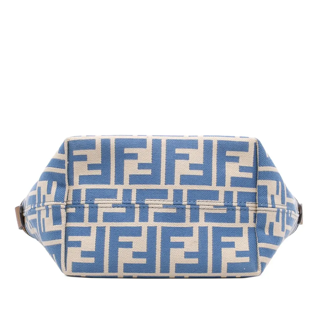 Fendi Mini Zucca Jacquard Roll Satchel Blue Very good - Inside View