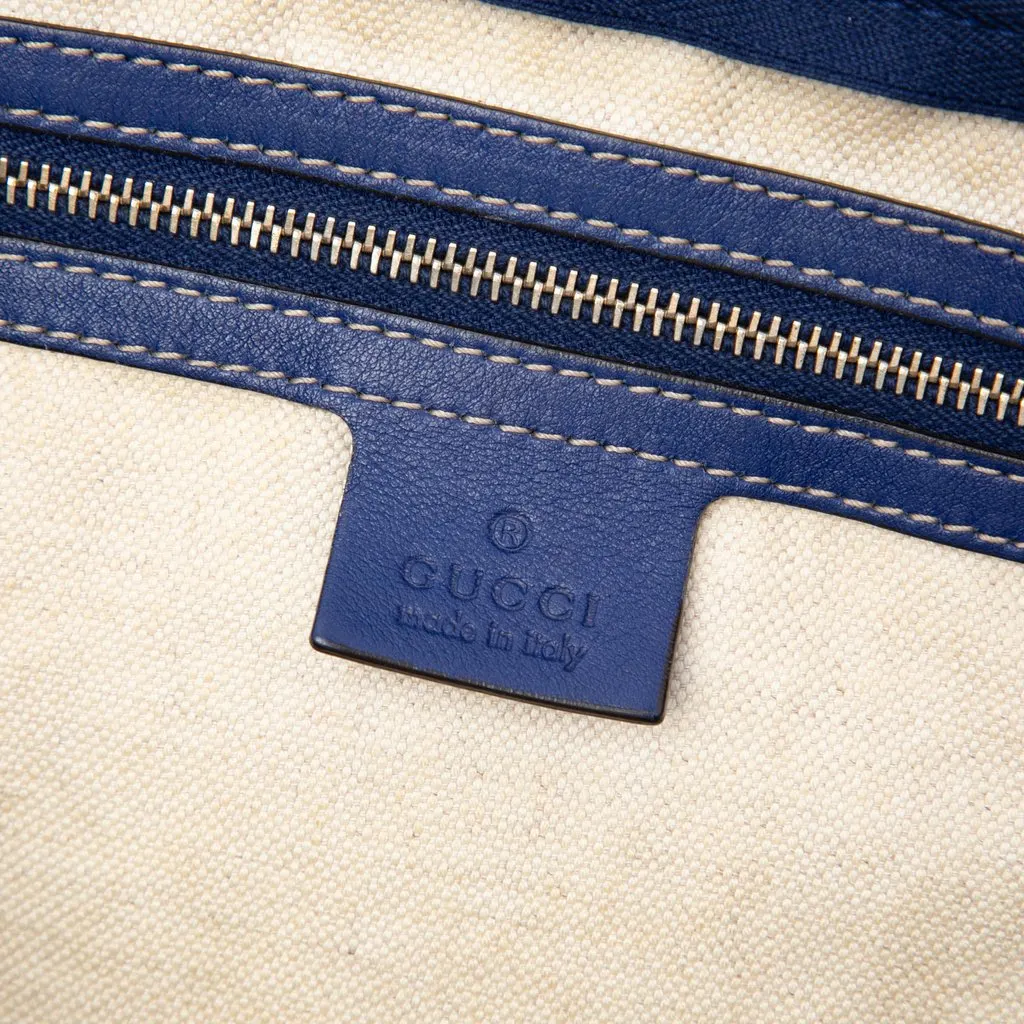 Gucci Unicef Medium GG Supreme American Flag Joy Boston Bag Beige Canvas Very good - Box View